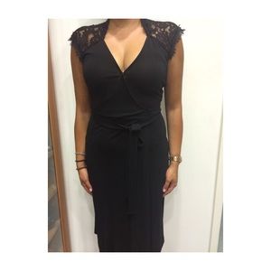 Black Diane Von Furstenberg cocktail dress
